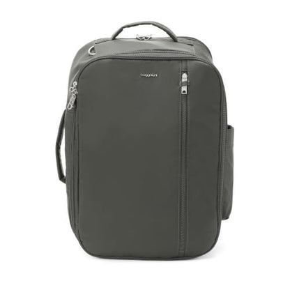 Securtex® Classic Anti-Theft Convertible Travel Backpack - 11x17” Carry-On, Fits 16” Laptop, Locking Zippers, Expandable - color: Charcoal