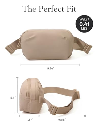Small Crossbody Bag for Women Men, Fanny Pack Sling Bag Dark Green - color: Dark Green