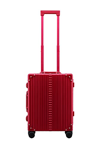 All Aluminum Lightweight 21" Premium International Carry-On Luggage - Hardside Carry-On Suitcase, TSA Approved, Hard Shell Suitcase, Airline Approved Hard Spinner Wheels Luggage (Ruby) - color: ruby