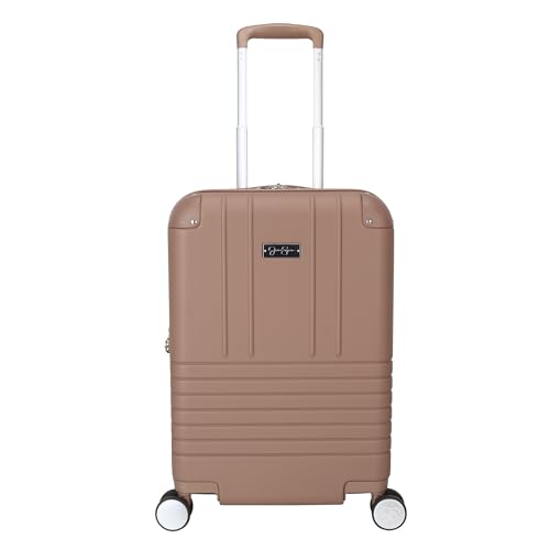 Jessica Simpson Countryside 2-Piece Set (21" & 30") Expandable 8-Wheel Spinner Large Checked Luggage Suitcase, Mocha Mousse - color: Mocha Mousse, size: 2-Piece Set