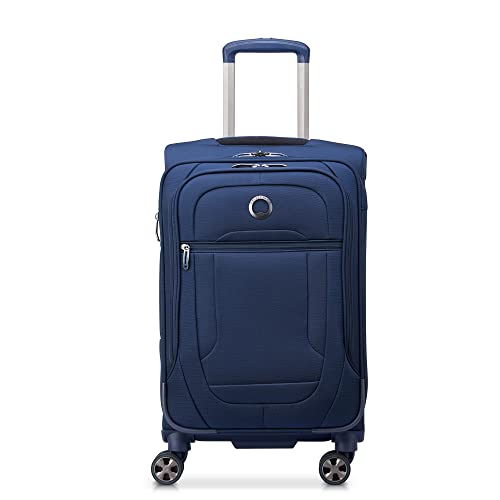 DELSEY PARIS 헬륨, 네이비 블루, 기내용 20인치, Helium DLX 소프트사이드 확장 가능한 캐리어 스피너 휠 포함 - color: 네이비 블루, size: 기내용 20인치