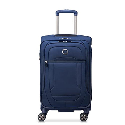 DELSEY PARIS 헬륨, 네이비 블루, 기내용 20인치, Helium DLX 소프트사이드 확장 가능한 캐리어 스피너 휠 포함 - color: 네이비 블루, size: 기내용 20인치