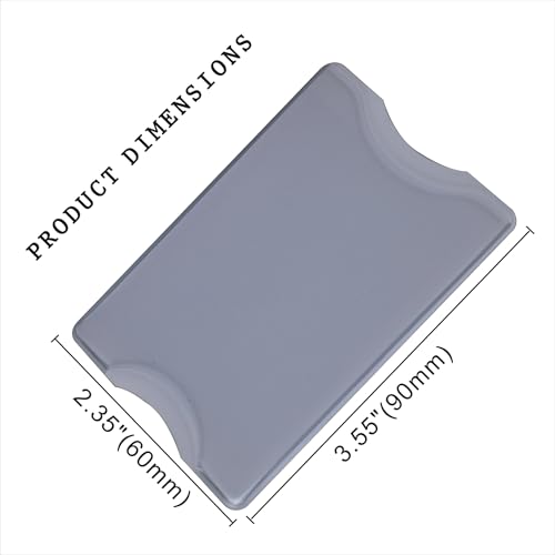 5 Pack RFID Blocking Sleeve Durable Transparent Plastic Credit Card Sleeves Protector Identity Theft Protection Secure Clear Card Holders (White) - color: White-5 Pcs
