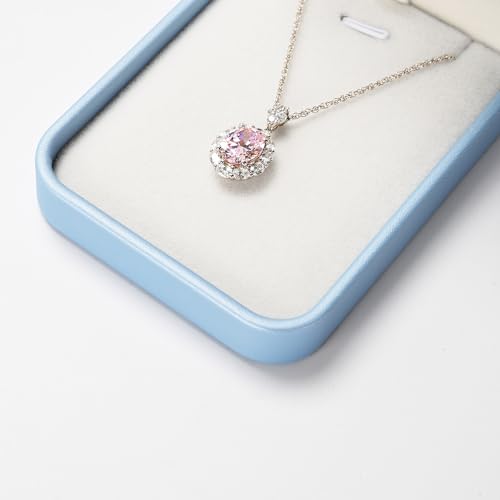 Oirlv Blue Pendant Necklace Gift Box - color: Sky Blue, size: Necklace Box