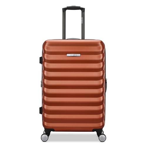 Samsonite 단단한 양면 50.8cm(20인치) 경량 휴대용 확장 가능한 엘리먼트 슈트케이스: 내구성, 360개의 스피너 휠, 조절 가능한 텔레스코픽 핸들, TSA 승인 잠금 장치, 구리 오렌지, 24인치 위탁수하물-미디움, 엘리먼트 하드사이드 - color: 구리 오렌지, size: 24인치 위탁수하물-미디움