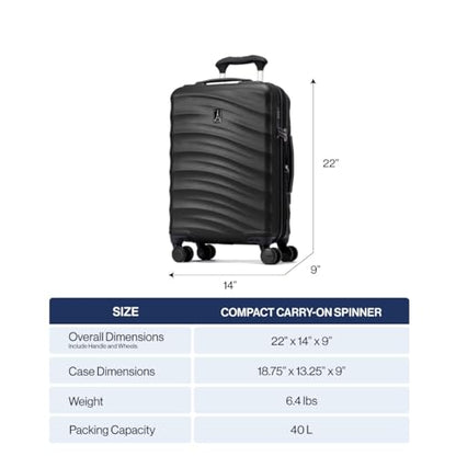 Travelpro Maxlite Air V2 Hardside Expandable Carry-On, Teal, 19-Inch - color: Teal