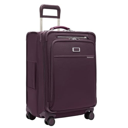 Briggs & Riley 스피너, 플럼, 우아하고 유행을 타지 않습니다 - color: 플럼, size: 24" Compact Checked