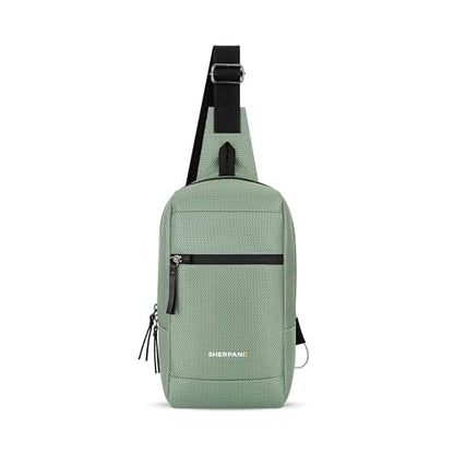 Sherpani Metro, Reversible Anti-Theft Sling Bag for Women - color: Aloe Mist