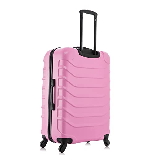 InUSA ENDURANCE Luggage with Spinner Wheels | Durable Lightweight Hardshell Spacious Travel Sets with Handle and Trolley | (20in, 24in, 28in) 3 Piece Luggage Set | Pink - color: Pink, size: 3-Piece Set (20-Inch, 24-Inch, 28-Inch)