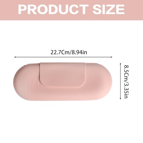 Silicone Makeup Brush Holder Travel Case – Soft Portable Makeup Brush Bag with Magnetic Closure, Large Cosmetic Brush Organizer for Travel, Anti-Fall Out Makeup Brush Storage Pouch, Pink