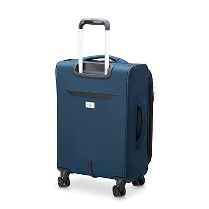 DELSEY PARIS Sky Max 2.0 Softside Expandable Luggage with Spinner Wheels, Blue, Carry-on 21 Inch - color: Blue, size: Carry-on, 21 Inch