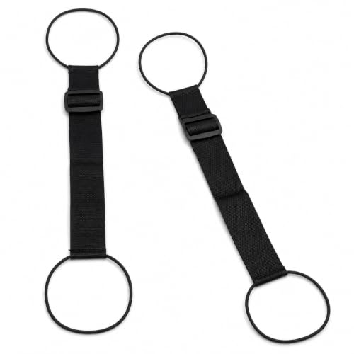 2-Pack Elastic Luggage Straps for Attaching Extra Bags to Suitcase – Lightweight Bungee Belts for Travel