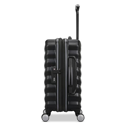 Samsonite Hard-Sided 20-Inch Lightweight Carry On Expandable Element Suitcase: Durable, 360° Spinner Wheels, Adjustable Telescopic Handle, TSA-Approved Lock - Alpine Black - color: Alpine Black, size: 20-Inch Carry-On