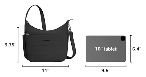 Travelon Anti-theft Roam Medium Crossbody - color: Black