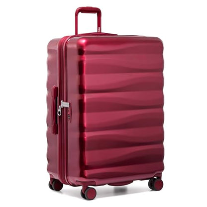 Traveler's Choice Edinburgh II Hardside Spinner Luggage, TSA Lock, Red, 29" Large - color: Red, size: 29" Large