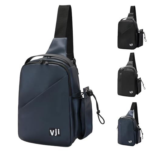 VJI Waterproof Sling Backpack, Adjustable Crossbody Sling Bag for Urban Travel