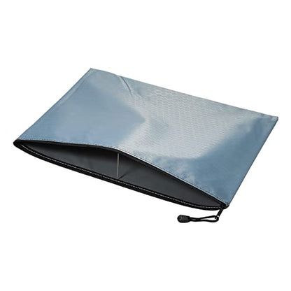 PATIKIL Waterproof Zipper File Bags 2 Pack B4 Document Storage Folders Bills Pencil Pouch for Office Travel, Gray - color: Gray