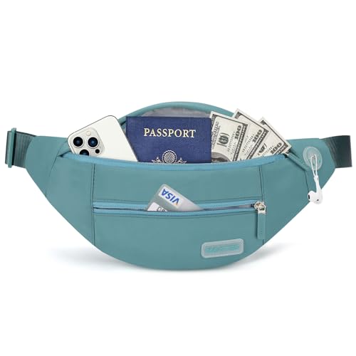 Small Crossbody Bags Sling Fanny Pack for Men with Adjustable Straps - color: Dark Green, size: Large