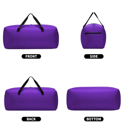 iFARADAY Foldable Duffel Bag, 30 inch / 75L, Purple - color: Purple-75L
