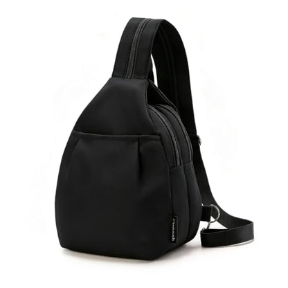 Rueesh Anti-Theft Backpack for Women, Multi-Pocket Crossbody Bag - color: Black