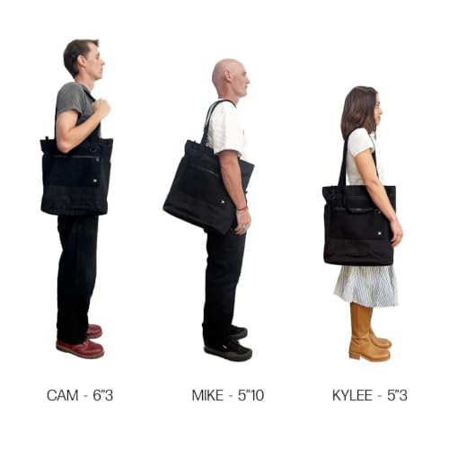 Thread Wallets Utility Tote – Large Travel Tote Bag with Multi-Pocket Design, Laptop Compartment & Work Bag for Women (Denim) - color: Denim