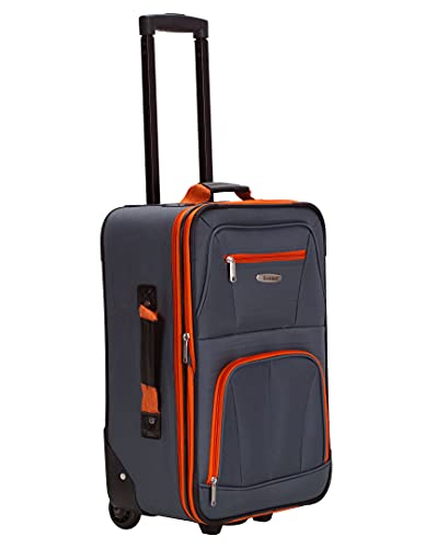 Rockland Fashion Softside 4 Piece Luggage Set, Expandable, (14" Tote/19"/24"/28"), Charcoal - color: Charcoal, size: 4 Piece (28"/24"/19"/14" Tote)