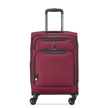 DELSEY PARIS Sky Max 3.0, 21 Inch Carry-On Luggage, Burgundy - color: Burgundy, size: Carry-on, 21 Inch