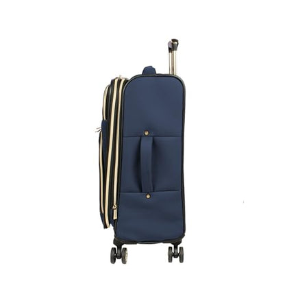 Kenneth Cole REACTION Chelsea Chevron Quilted Luggage, Navy, 3-Piece Set (20"/24"/28") - color: Navy, size: 3-Piece Set (20"/24"/28")