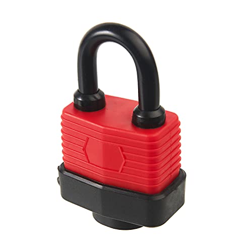 Heavy Duty Covered Laminated Steel Keyed Padlocks, Keyed Alike Locks, Waterproof Padlock for Outdoor use, 1.4 inch Shackle-Pack of 20 - color: Pack of 20 (Waterproof)