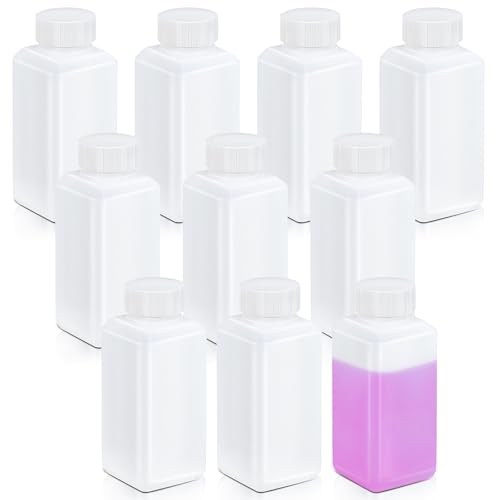 110ml(3.7온스)/110ml 누출 방지 플라스틱 병, 액체 샘플용 캡 포함, 여행, 캠핑 및 하이킹용 재사용 가능한 작은 병 용기 (반투명, 10개) - color: 반투명한, size: 3.6oz
