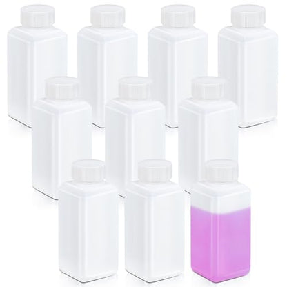 110ml(3.7온스)/110ml 누출 방지 플라스틱 병, 액체 샘플용 캡 포함, 여행, 캠핑 및 하이킹용 재사용 가능한 작은 병 용기 (반투명, 10개) - color: 반투명한, size: 3.6oz