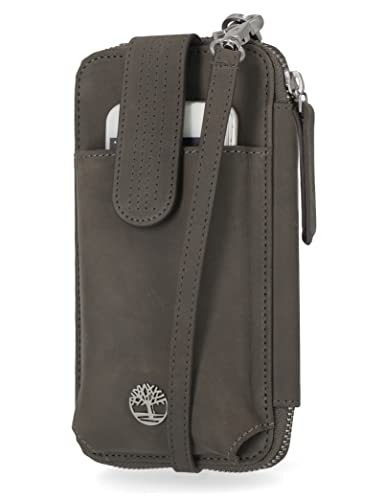 Timberland Women's RFID Leather Phone Crossbody Wallet Bag - color: Castlerock (Nubuck)