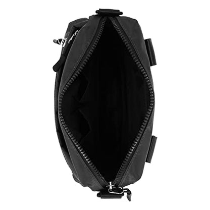 Nautica Nylon Bean crossbody/Belt Bag adjustable shoulder strap - color: Black