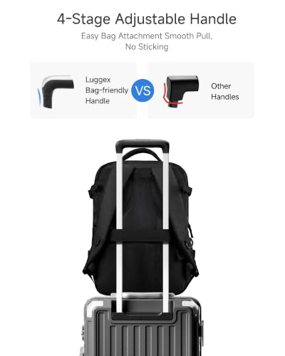 LUGGEX 3-Piece Zipperless Luggage Set, 20/24/28 Inch, Charcoal Metallic - color: Charcoal Metallic, size: 3 Piece Set (20/24/28)