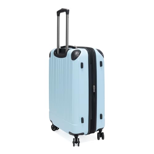 Kenneth Cole Reaction Flying Axis 24" Hardside Expandable 8-Wheel Spinner Check-Size Luggage, Dream Blue - color: Dream Blue, size: 24-Inch Checked