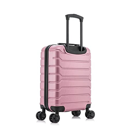 InUSA TREND 20-Inch Carry-On Hardside Spinner Luggage Lightweight Rose Gold - color: Rose Gold, size: 20 Inch