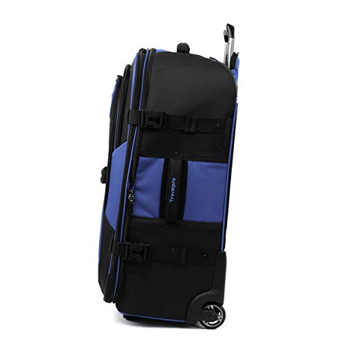 Travelpro Bold Softside Checked Rollaboard, Blue/Black, 28-Inch - color: Blue/Black, size: Checked-Large 28-Inch