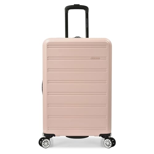 Travel Select Snowcreek Hardside Expandable Spinner Luggage Set w/USB Port, Pink, 3-Piece - color: Pink, size: 3 Piece Set