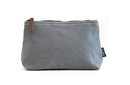 MAIKA Recycled Canvas Travel Pouch - color: Waxed Ash, size: Medium
