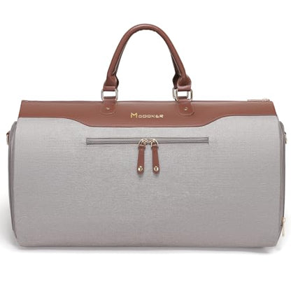 Garment Duffle Bags for Travel,Carry on Garment Bag with Shoe Compartment - color: Caramel