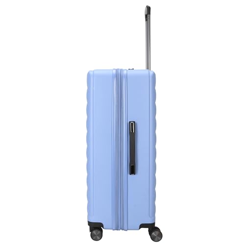 TRIPS EON 28-Inch Lightweight Durable Hardside 8-Wheel Spinner Checked Suitcase Size Luggage, Ashleigh Blue - color: Ashleigh Blue, size: LARGE CHECKED
