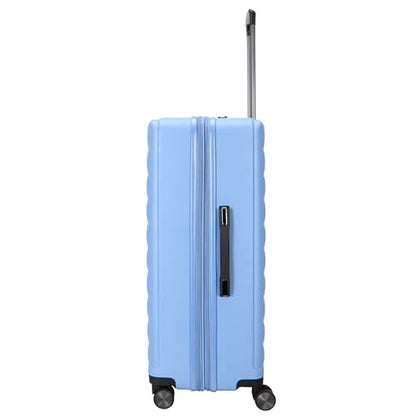 TRIPS EON 28-Inch Lightweight Durable Hardside 8-Wheel Spinner Checked Suitcase Size Luggage, Ashleigh Blue - color: Ashleigh Blue, size: LARGE CHECKED