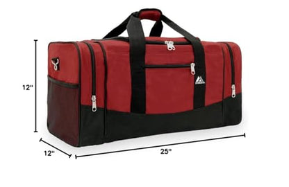 Everest 025 Crossover Duffel Bag Large, 25", Burgundy - color: Burgundy