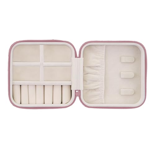 Travel Compact Jewelry Organizer - Zipper Closure Case for Earrings– Travel
