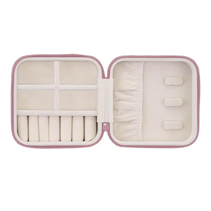 Travel Compact Jewelry Organizer - Zipper Closure Case for Earrings– Travel
