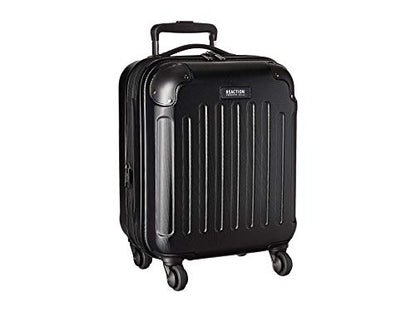 Kenneth Cole REACTION Renegade Luggage Expandable 8-Wheel Spinner Lightweight Hardside Suitcase, Black, 24-Inch Checked - color: Black, size: 24-Inch Checked