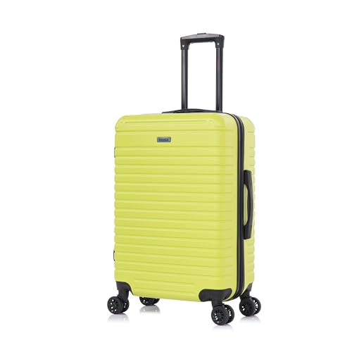 InUSA DEEP Luggage with GEL Handle | Spacious Traveling Suitcases, Travel Suitcase with Dual Spinner Wheels and Studs | 24 Inch Medium Hardside Luggage | Green - color: Green, size: 24 Inch