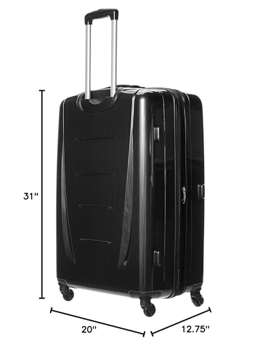 Samsonite Winfield 2 Hardside Expandable Luggage with Spinner Wheels, Brushed Anthracite, Checked-Large 28-Inch - color: Brushed Anthracite, size: Checked-Large Spinner