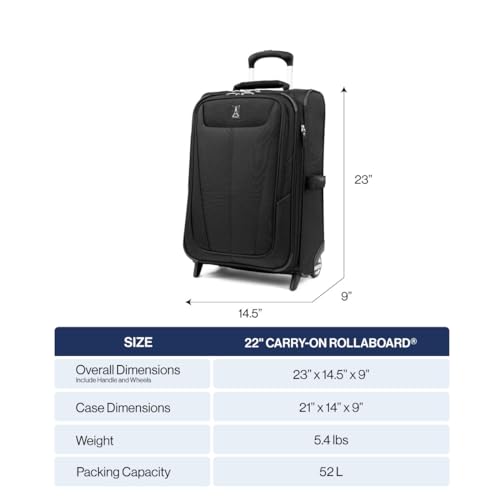 Travelpro Maxlite 5 Softside Carry-On Luggage Upright, Green, 21-Inch - color: Slate Green, size: Carry-on 21-Inch