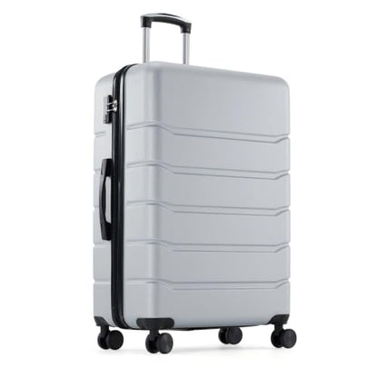 OLIXIS 25 Inch Luggage, Hardside Suitcase with Spinner Wheels, Lightweight ABS Hard Shell Checked Luggage, TSA Approved Lock, Expandable Medium Suitcase for Travel & Business–Light Grey - color: Light Grey, size: 25 IN